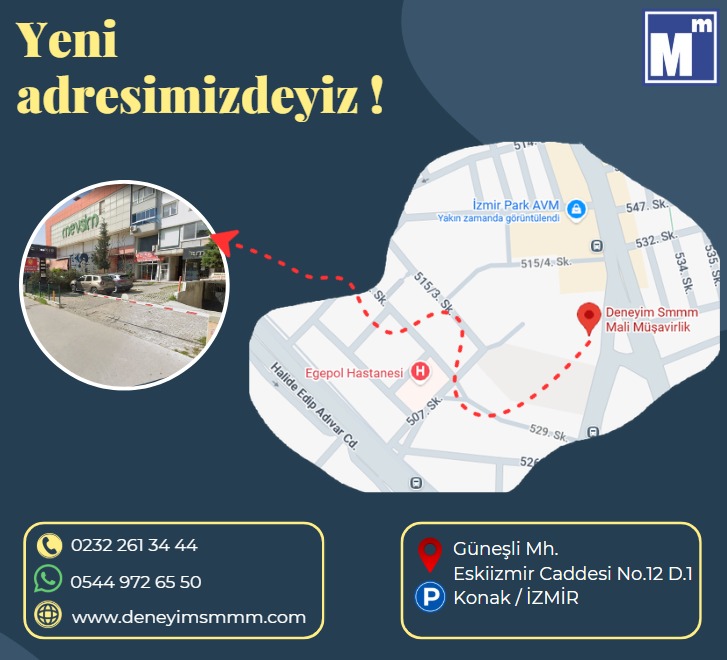Deneyim SMMM yeni ofis adresi, telefonları ve konum krokisi